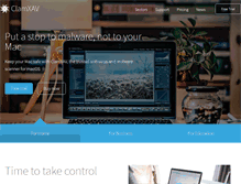 Tablet Screenshot of clamxav.com